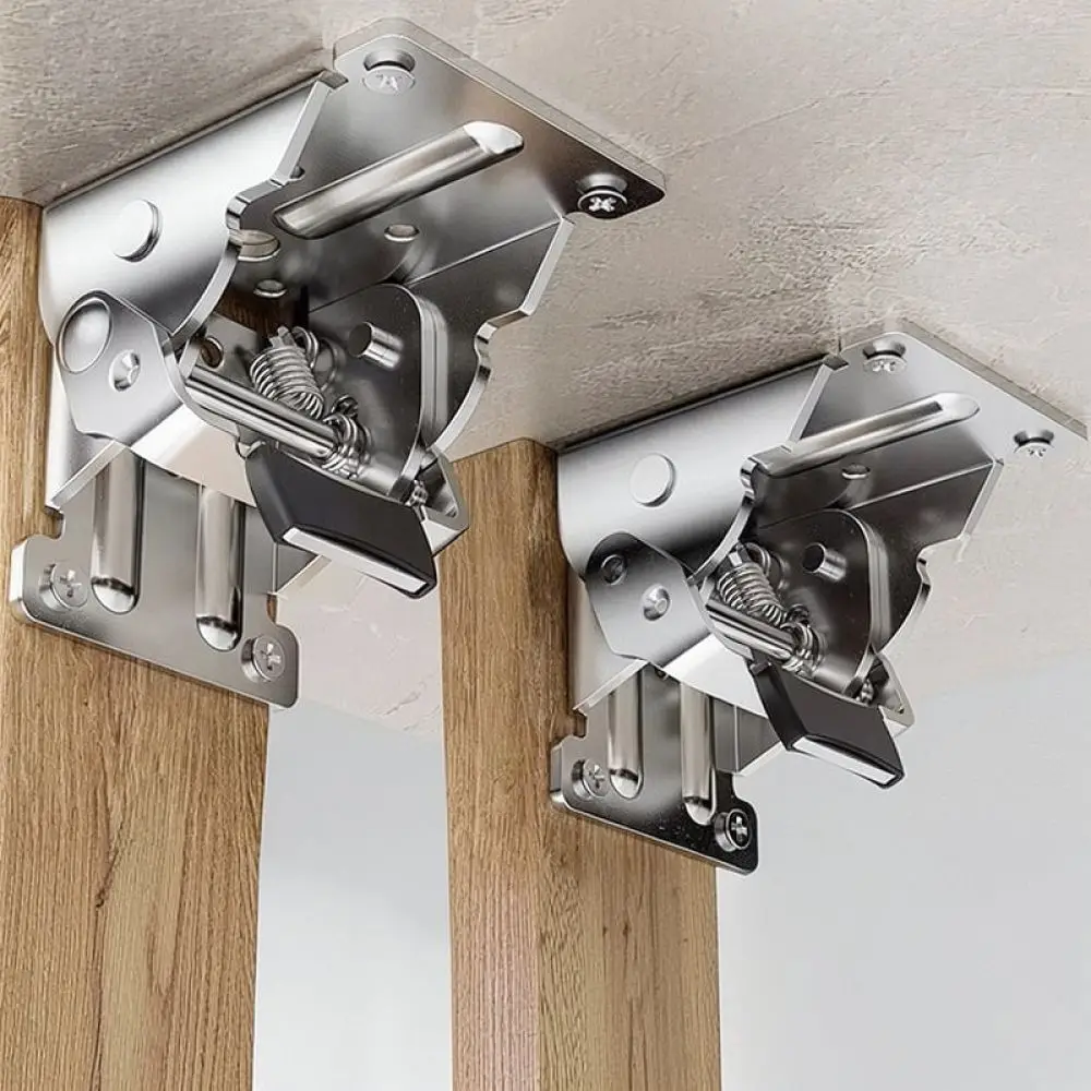 Adjustable Folding Hinge For Amada Folding Table 90 180 Degree Self Locking Support Joint Cold Rolled Steel Hardware Accessory