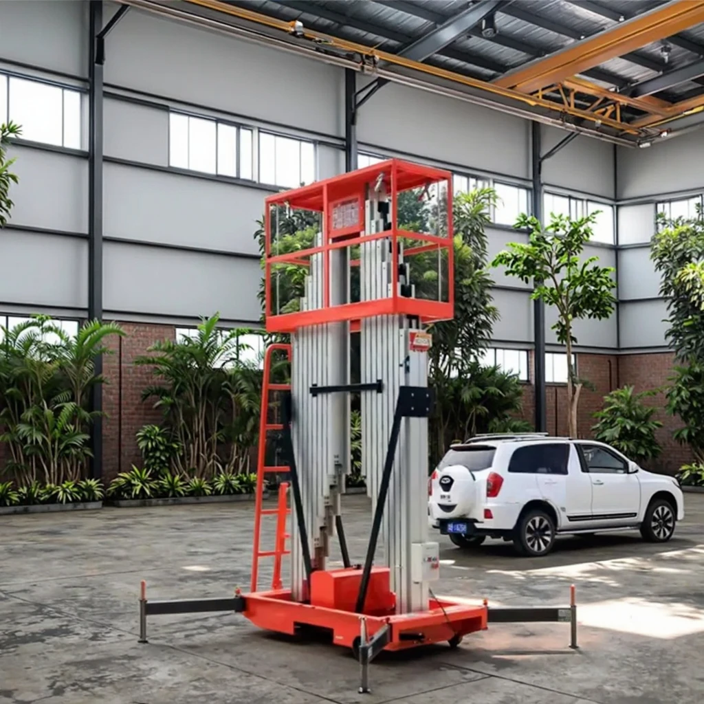 New Indoor/Outdoor Durable Mast Mobile Aluminum Alloy Lifting Platform High Altitude Work Lift Table