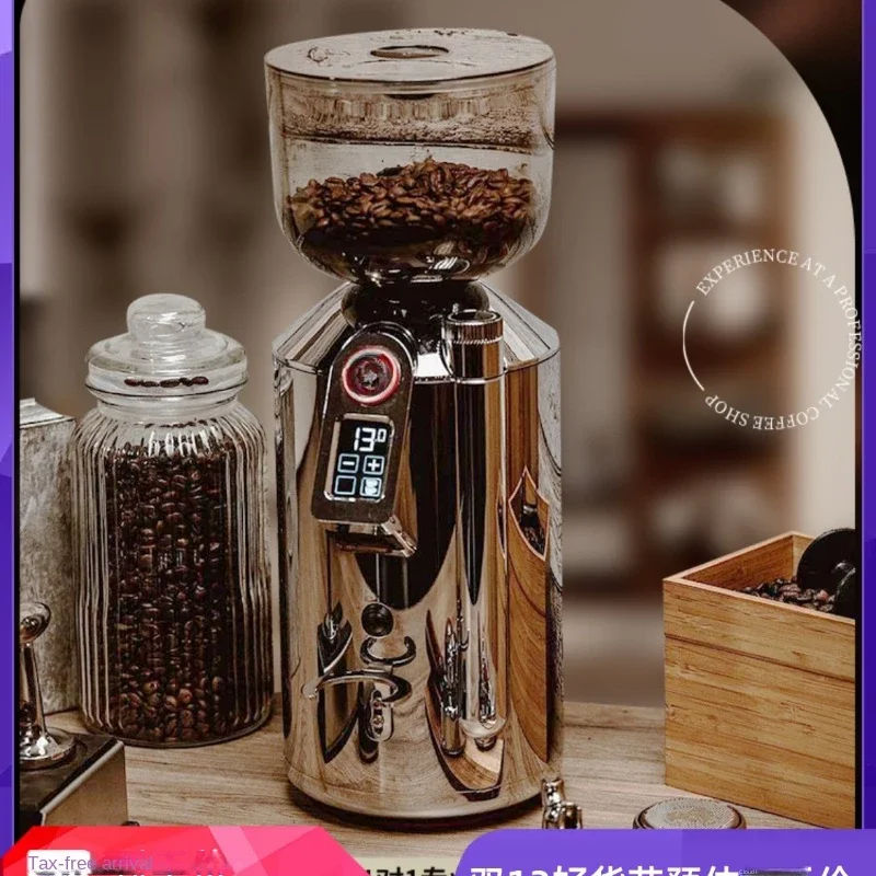 Italian style fully automatic electric coffee grinder imported from Italy, small desktop for household use