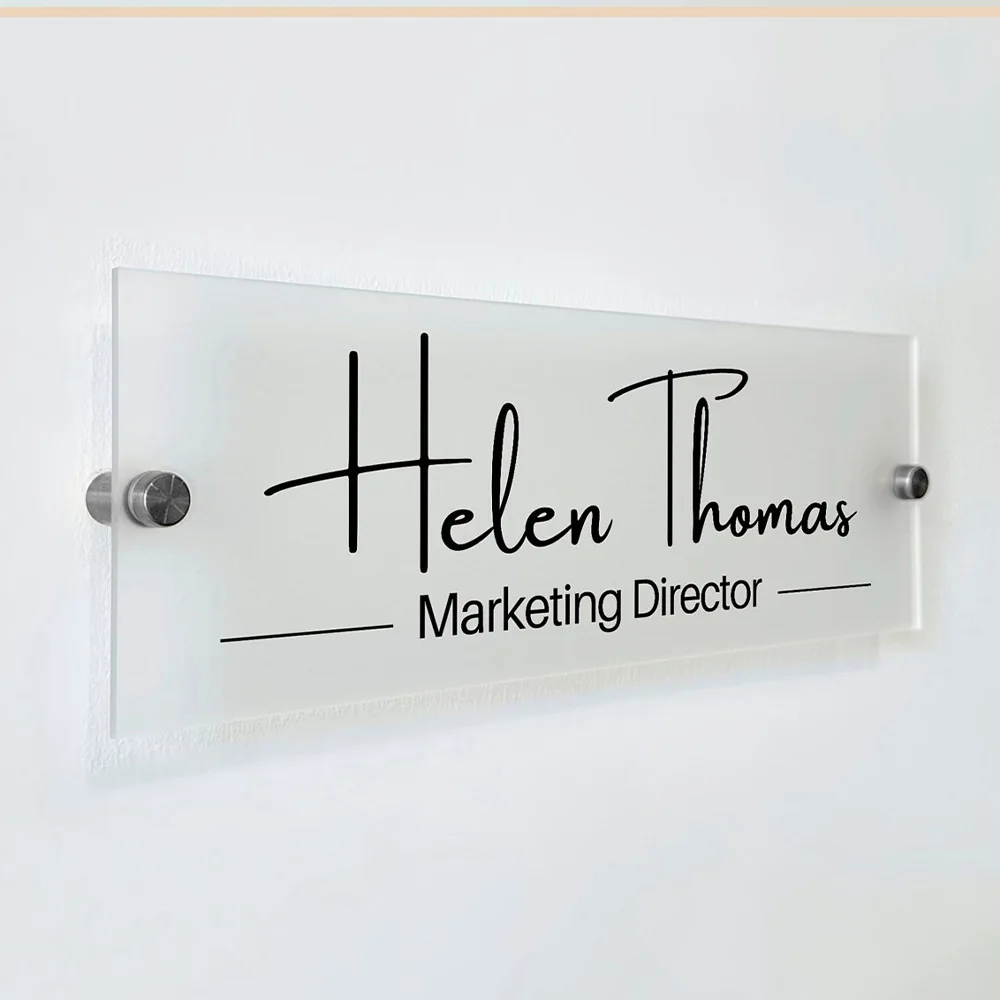 Señal de puerta de madera personalizada, accesorio versátil personalizado de estilo americano, 1 ud. |   Nombre grabado con láser, regalo personalizado DIY para el hogar Dai