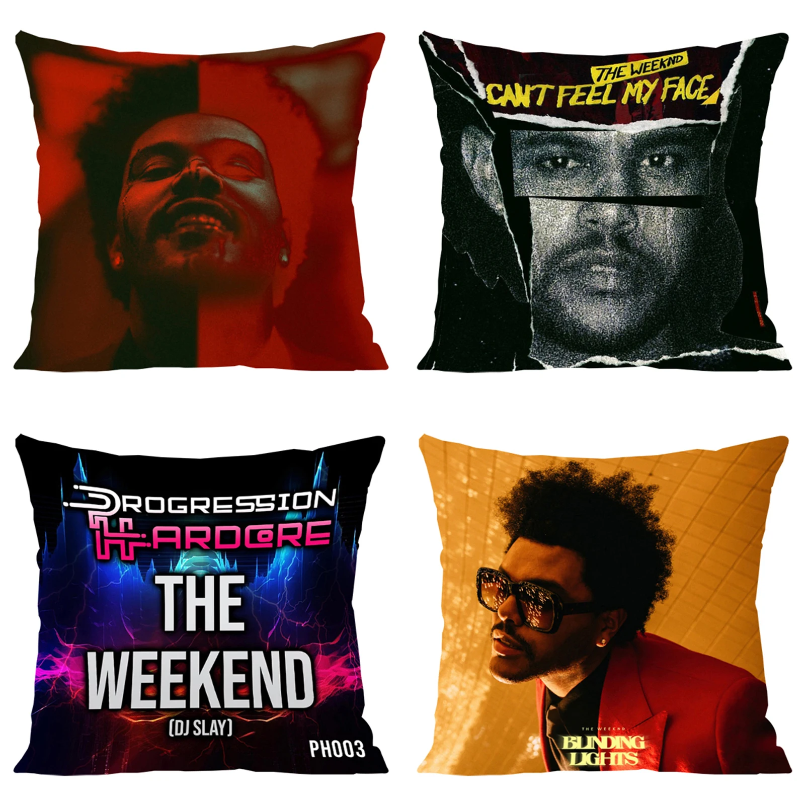 T-The Weeknd Fan Gifts Bed Pillowcases Pillowcases for Pillows 45x45 Cushions Covers Cover for Living Room Cushions Home Decor