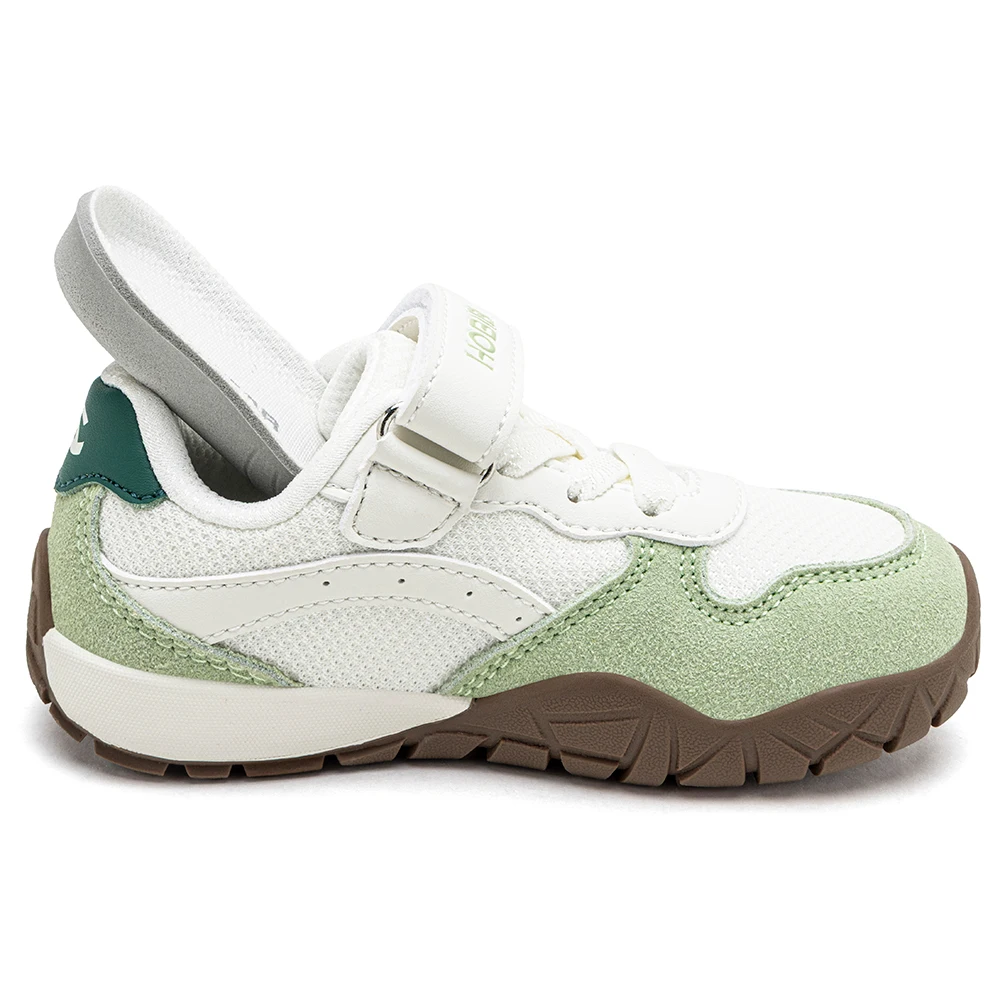 HOBIBEAR Wander-Sneaker für Kleinkinder mit breiter Zehenbox, Kunstleder-Mesh-Gehschuhe, Trekking-Outdoor-Laufschuhe mit Klettverschluss – Detail 5