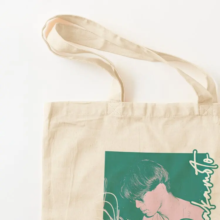 Ryuichi Sakamoto Tote Bag shopper bags for women Shopping bags Canvas bags woman 2025