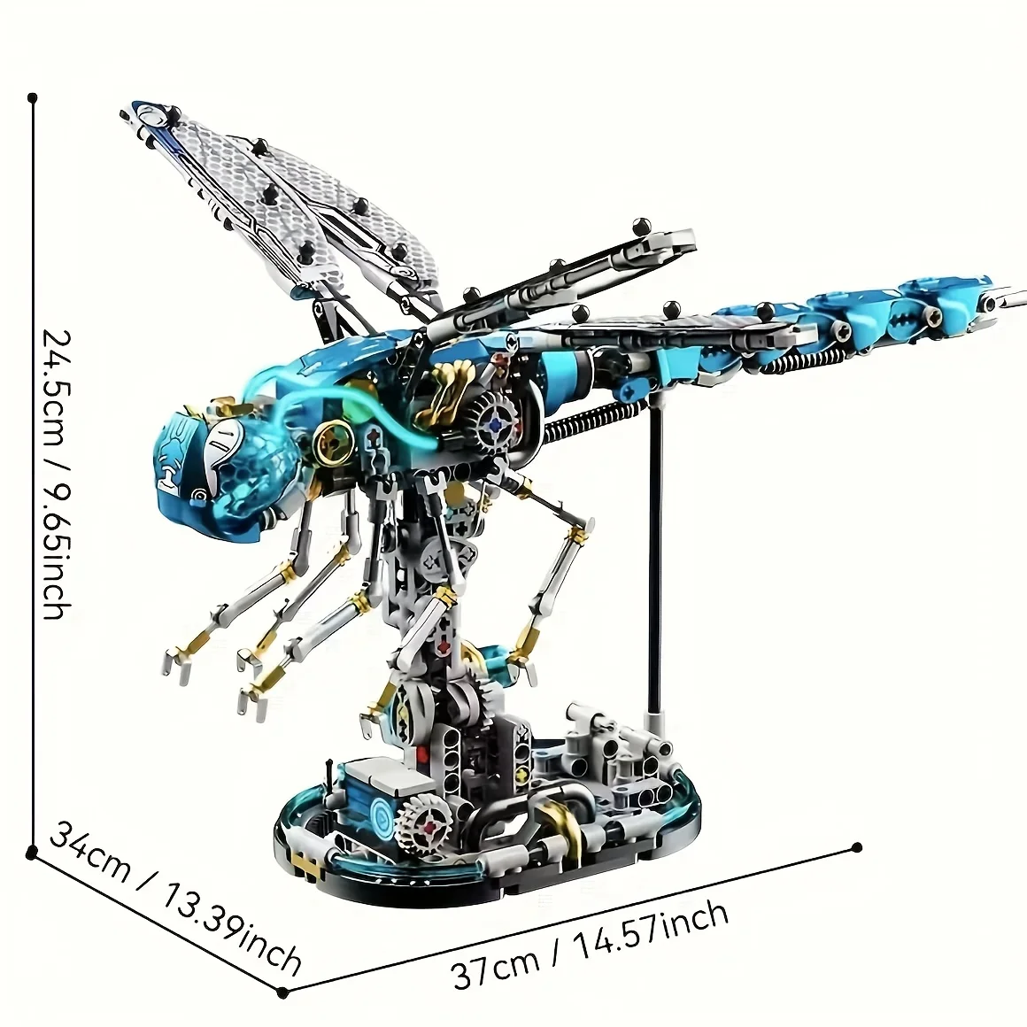 Technology Series Dragonfly Building Block Models, High-Precision Models, Complex Designs, Precise Parts, Stable Structure, Assembly Kits, a Great Choice for Adult Enthusiasts and Collectors, Suitable for Multiple Occasions Such as Halloween, Christmas, Valentine's Day, Birthdays, and New Year Gifts.