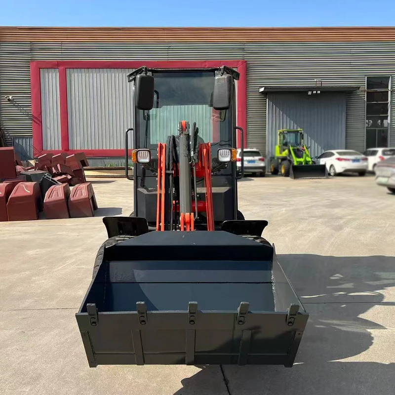Yellow Mini Telescopic Diesel Wheel Loader for Construction Use High Quality 1800kg 1 Year Warranty Factory