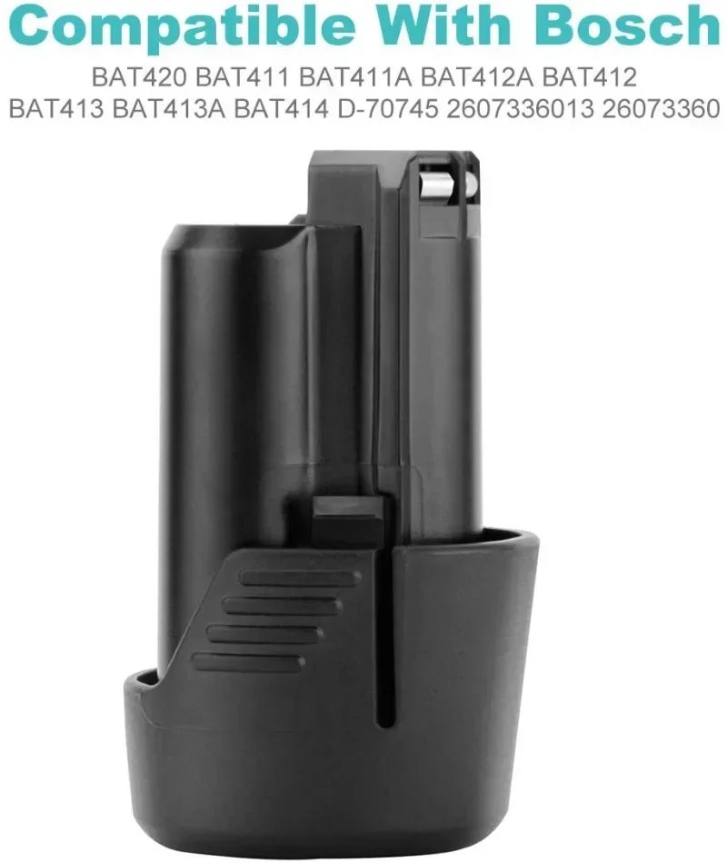 Batería de repuesto BAT411 de 3000mAh, Compatible con batería Bosch de 12V, batería de iones de litio de 12V/10,8 V BAT420 BAT411A BAT412 18650