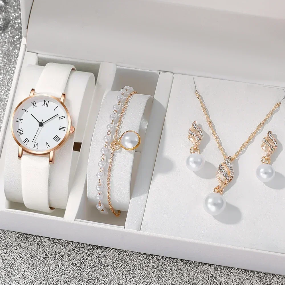 6Pcs Women's Watch Set, Fit For Holiday Gifting, Nice Present For Ramadan, Teachers' Day, Valentine's Day, Birthday Party