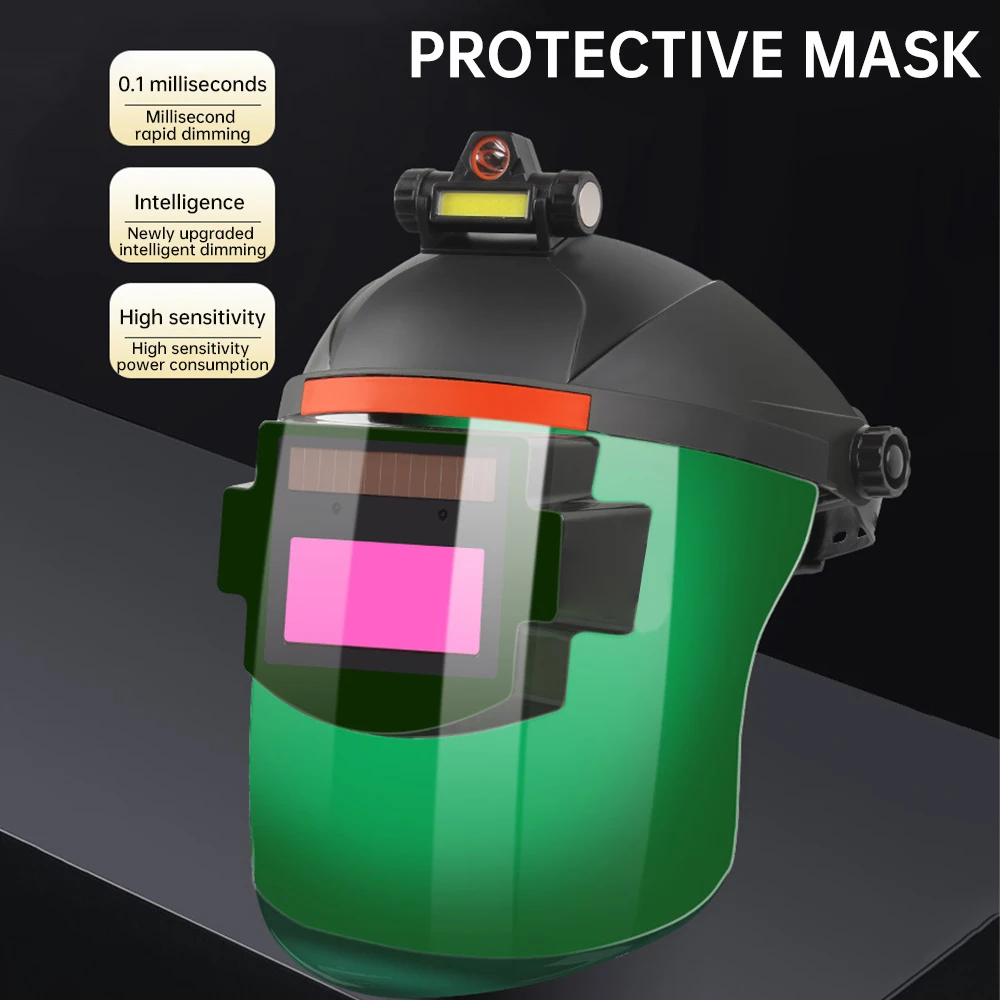 Automatic Dimming Welding Helmet Mask Welder Specific Helmets Soldering Protection Masks Anti Impact Splash True Color Dimming