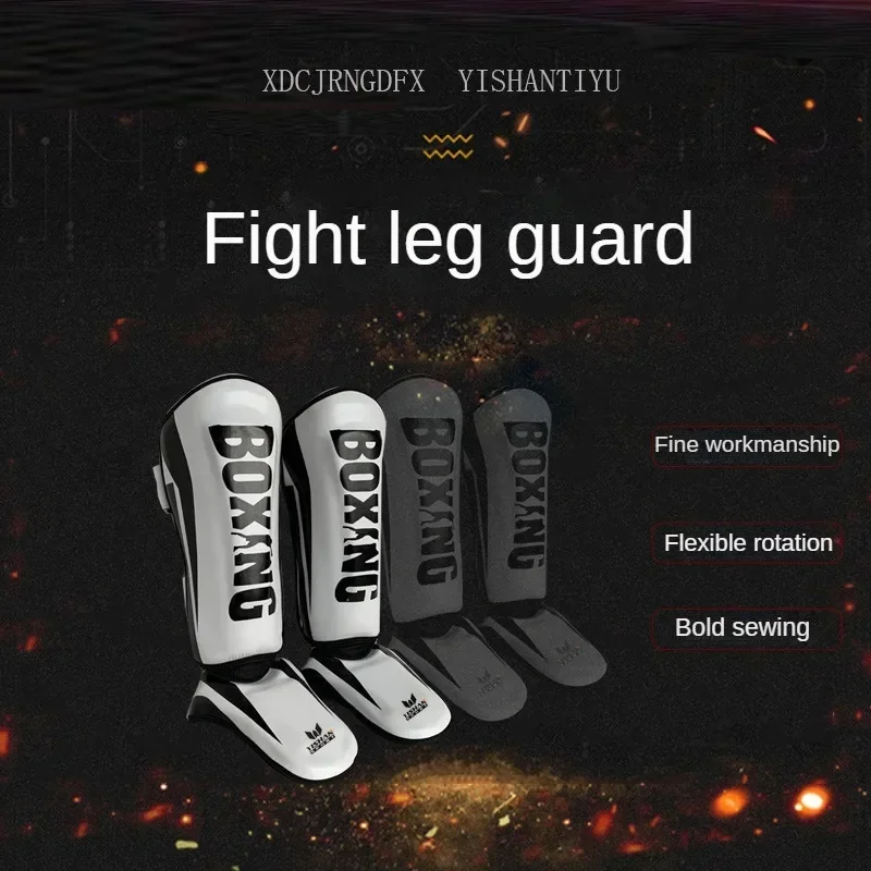 Adult Boxing Protective Gear Thai Boxing Leg Protectors with Thickened Ankle Protectors for Kickboxing Taekwondo Training