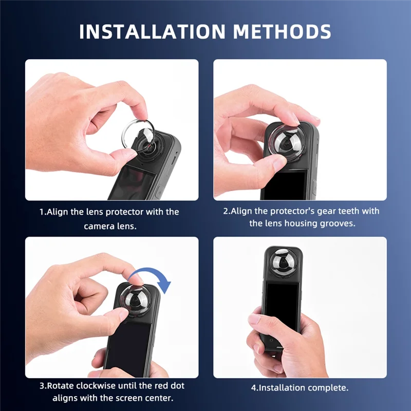 FULL-สําหรับ Insta360 X5 Optical Glass กล้องเลนส์ป้องกันเลนส์แก้ว Guards Scratch-Resistant อุปกรณ์เสริม