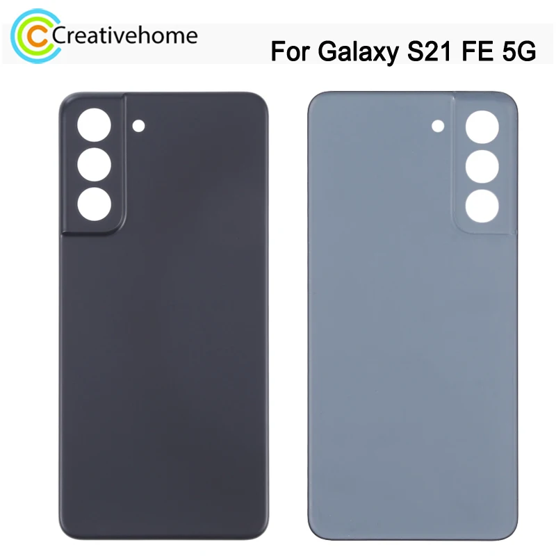 Rear Cover For Samsung Galaxy S21 FE 5G SM-G990B Phone Battery Back Cover Repair Spare Part