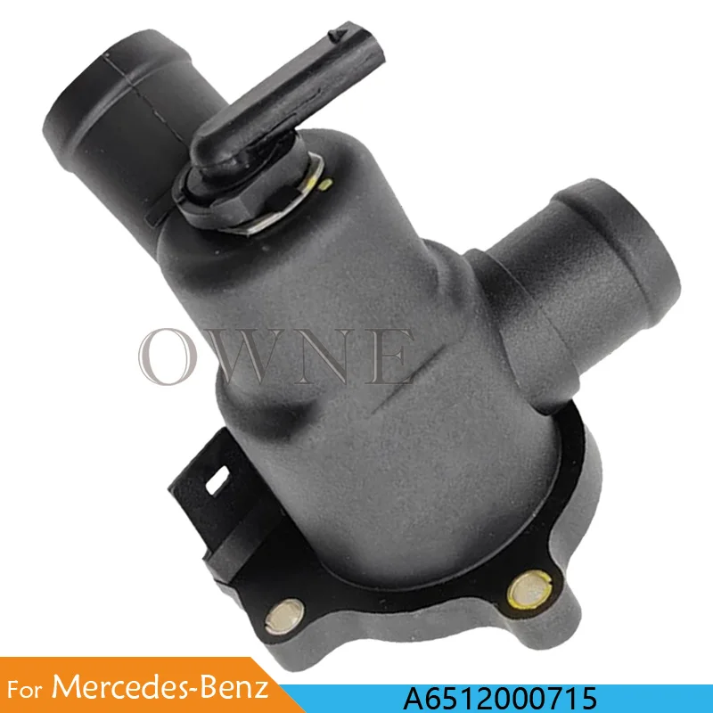 A6512000715 Car Engine Cooling Water Thermostat For Mercedes-Benz A-B-GLA-Class W176 W246 W242 C117 X117 X156 Auto Parts