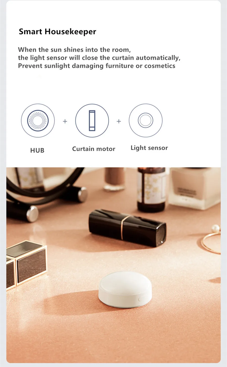 Aqara Light Sensor T1 Brightness Sensor Zigbee 3.0 Smart Home Light Detector Control With Aqara Home Homek APP