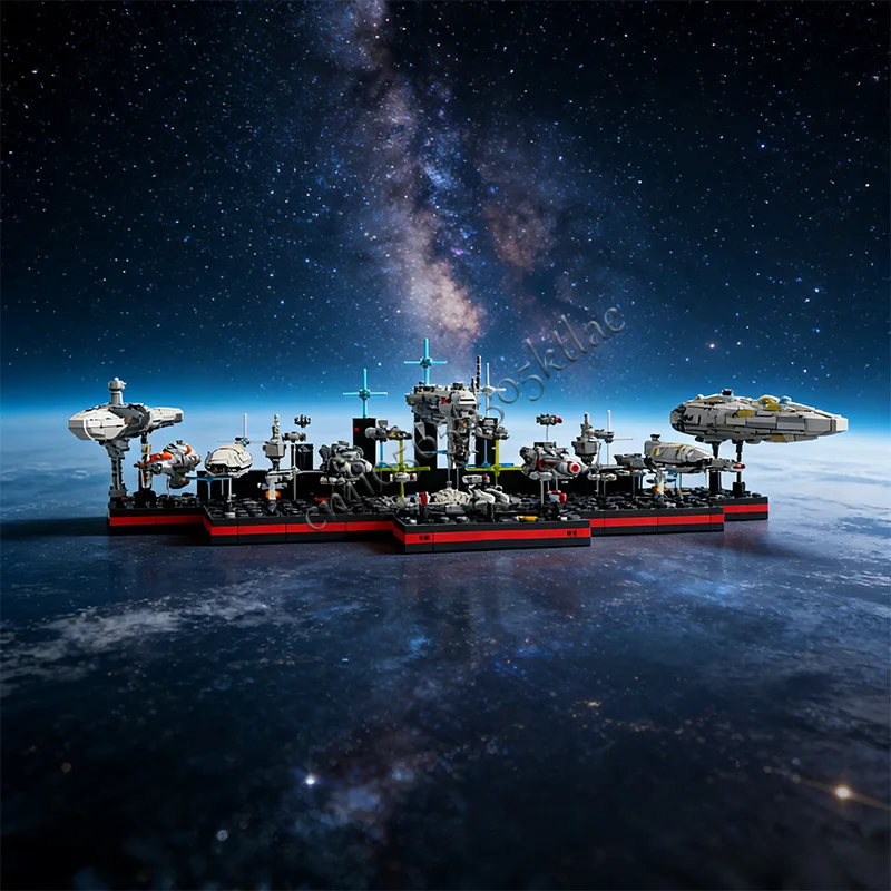 

1312 Pcs MOC Starry Sky Background Display Stand Model DIY Building Block Technology Assembly Creative Type Kid Birthday Gifts