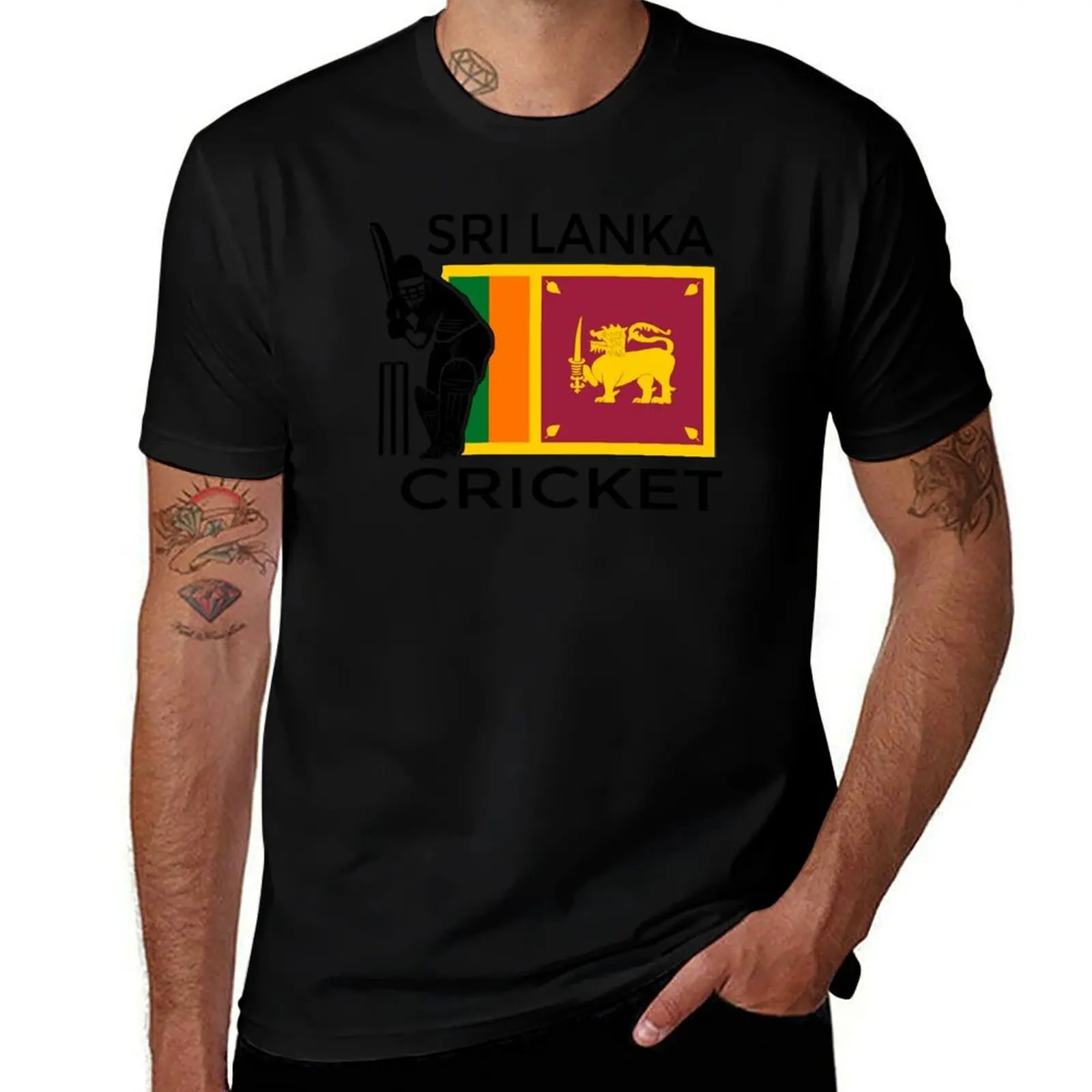 Sri Lanka Cricket T-Shirt Plus Size Short Sleeve T-Shirt