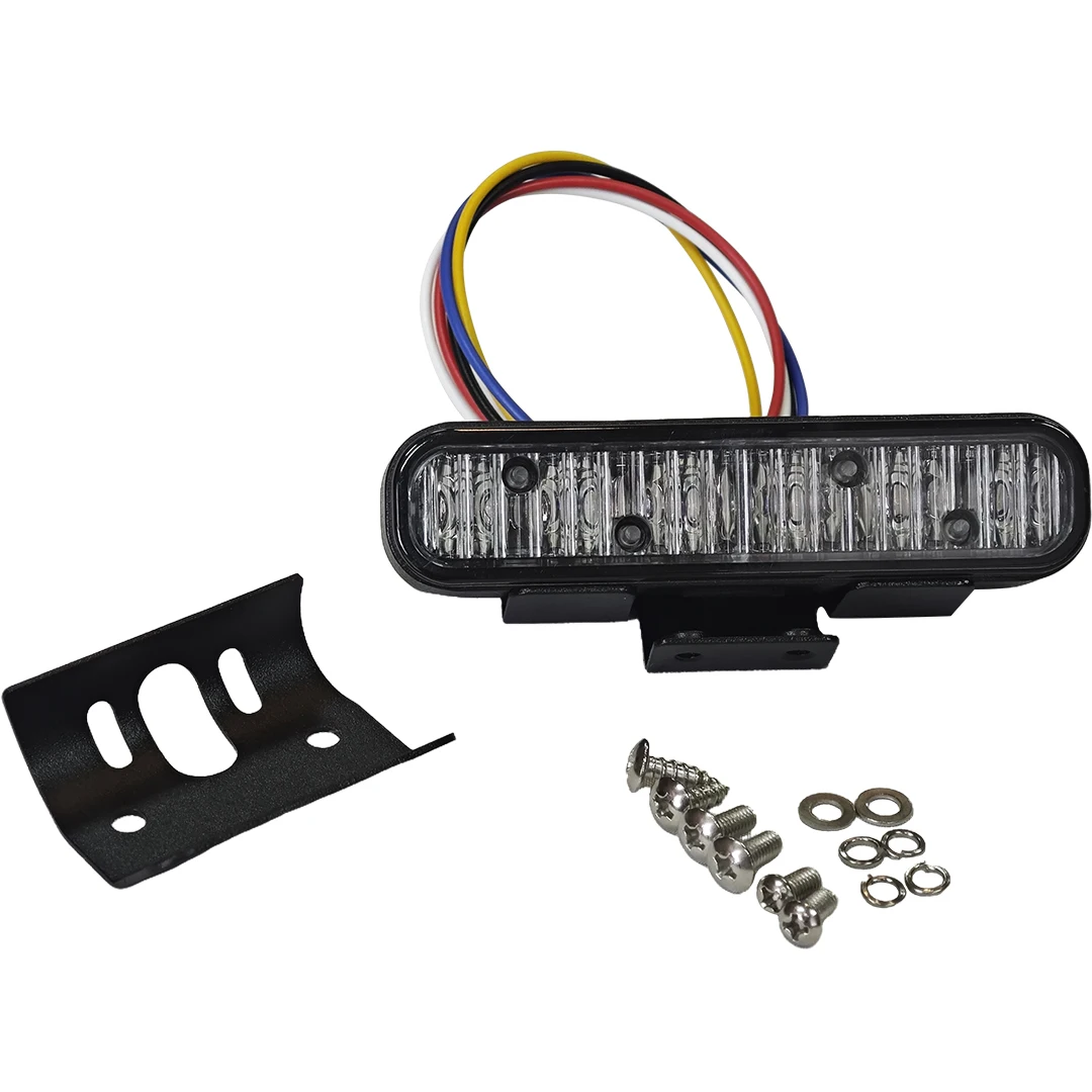 New Ice Blue  Strobe Warning Light DC 12V-24V Aluminium Emergency Flashing  Light for Manufacturing Purpose 5 Wires in stock