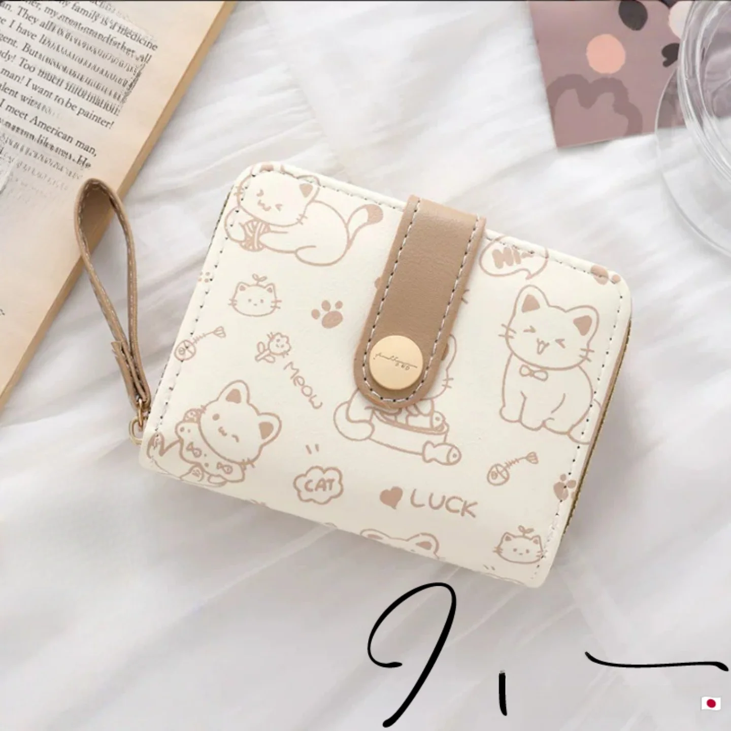 portefeuille-court-et-compact-au-design-mignon-pour-femmes-leger-securise-porte-carte-d'etudiant-organisateur-antivol-pour-pieces-de-monnaie-et-cartes