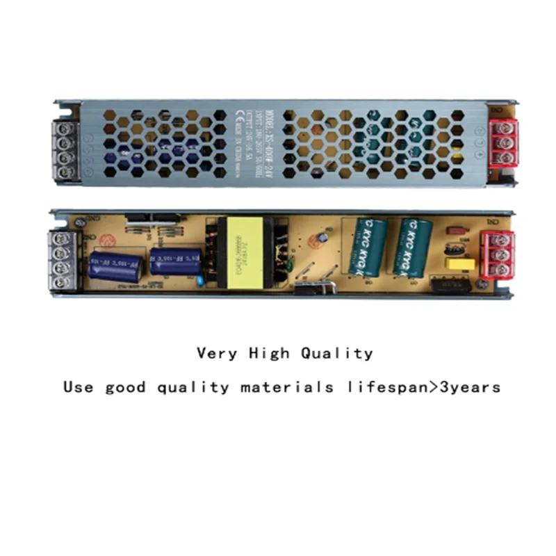 

2024 NEW High Quality Mute Lighting AC110/180V-260V Constant Output DC12V 24V 100W 200W 300W 400W LED Strip Power Supply