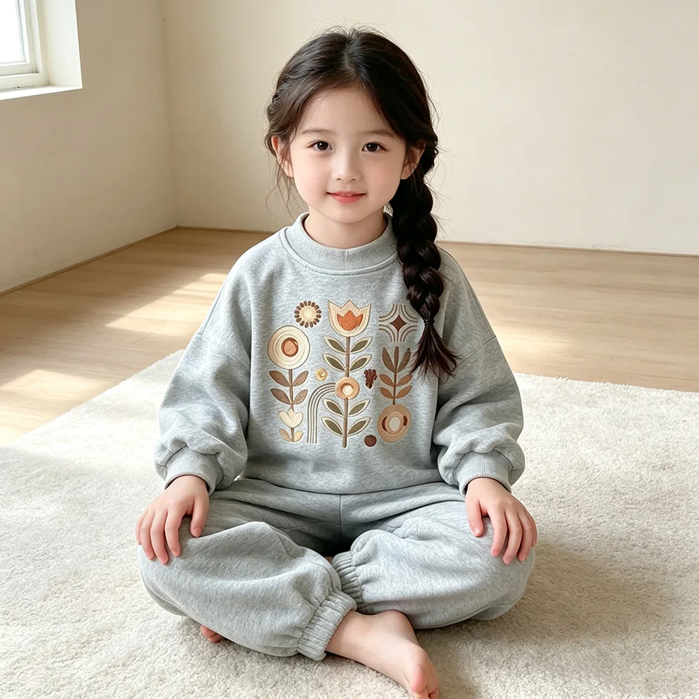 Neue Frühlings- und Herbstmode für Babys und Mädchen, Kinderkleidung, Niedliche Freizeitkleidung, T-Shirt und Hose, 2-teiliges Set, Kleinkind-Sportkostüm, Kinder-Trainingsanzüge – Detail 7