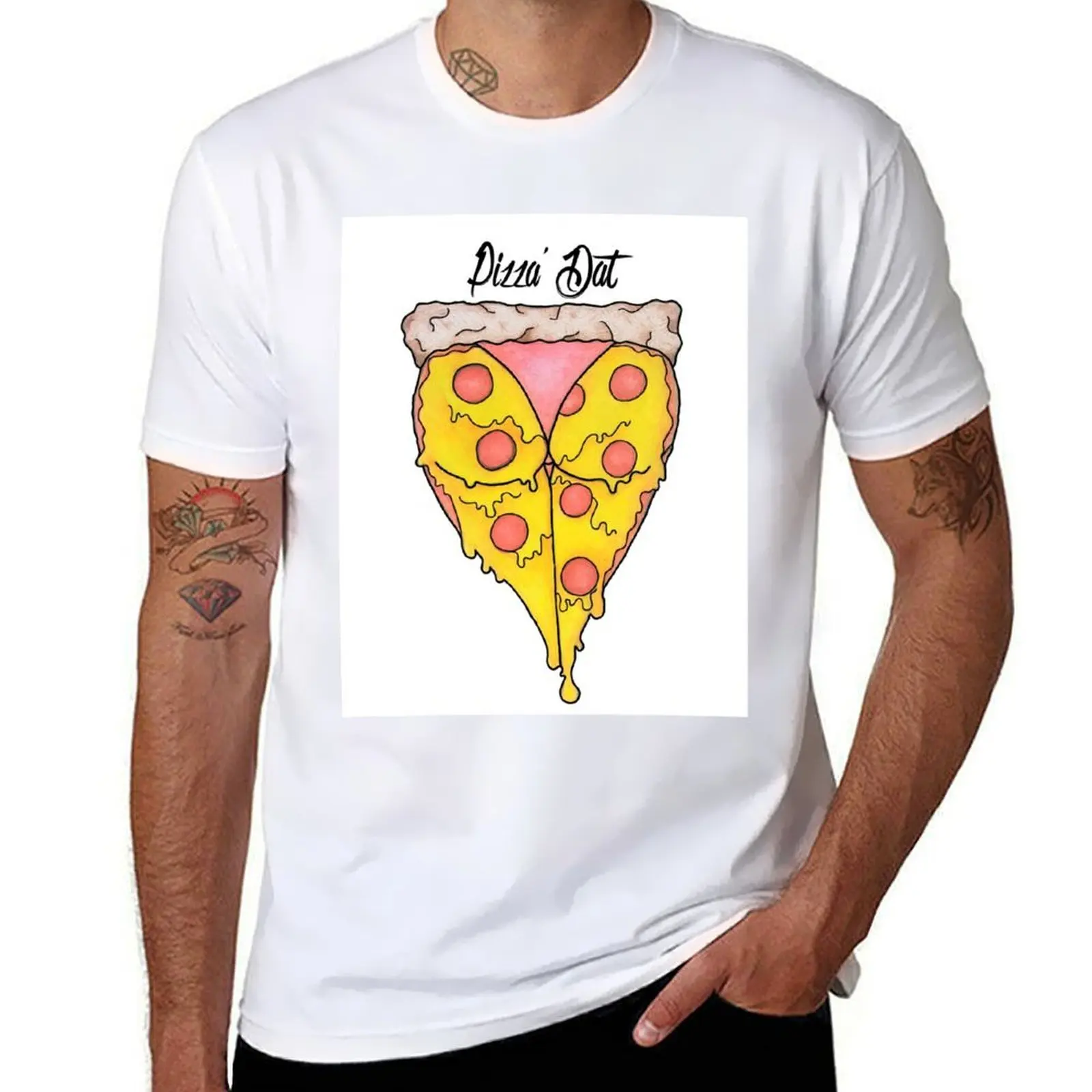 

Gotta get me a Pizza' Dat.... Футболка футболки хлопок 100% футболки для мужчин винтажная футболка с рисунком