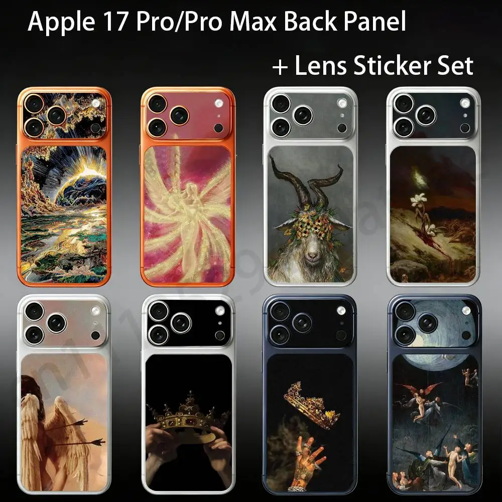 

Classical Aesthetic Art For iPhone 17pro/proMax Full body Back Cover Decal Skin Colorful Rear Protective Sticker Film
