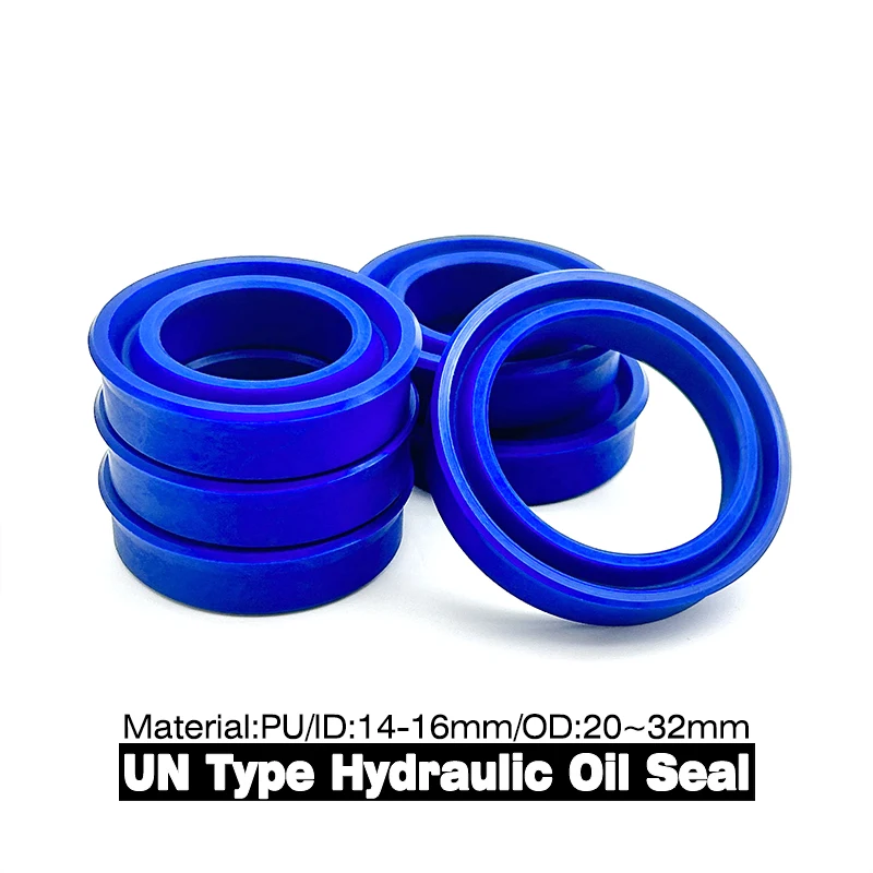 High-Quality Blue PU UN Oil Seal ID 14~16mm OD 20~32mm Heat Resistant Seal Component for Construction Machinery/Industrial Pumps