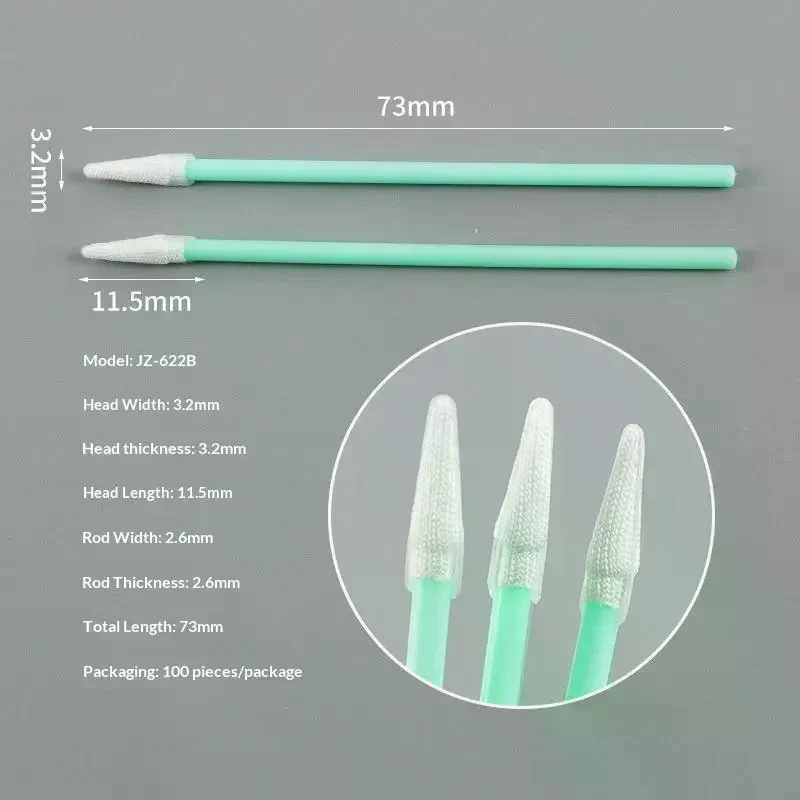 100/500Pcs Dust Free Cleanroom Swabs Lint Free Tip High Absorbency For Electronics Cleaning And Industrial Use