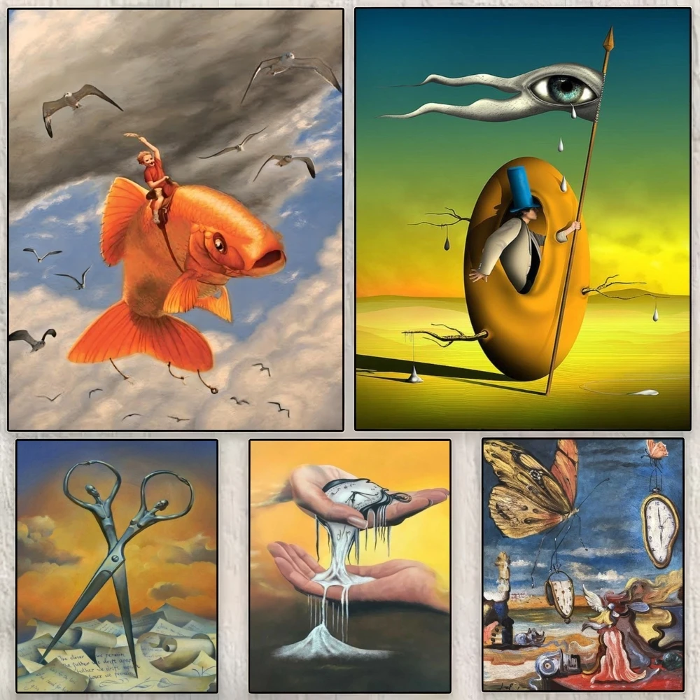 السريالية رينيه ماغريت اللوحة الخط قماش المشارك غرفة لوحة على الحائط لتزيين المنزل الفن المساحات المضادة للتجاعيد