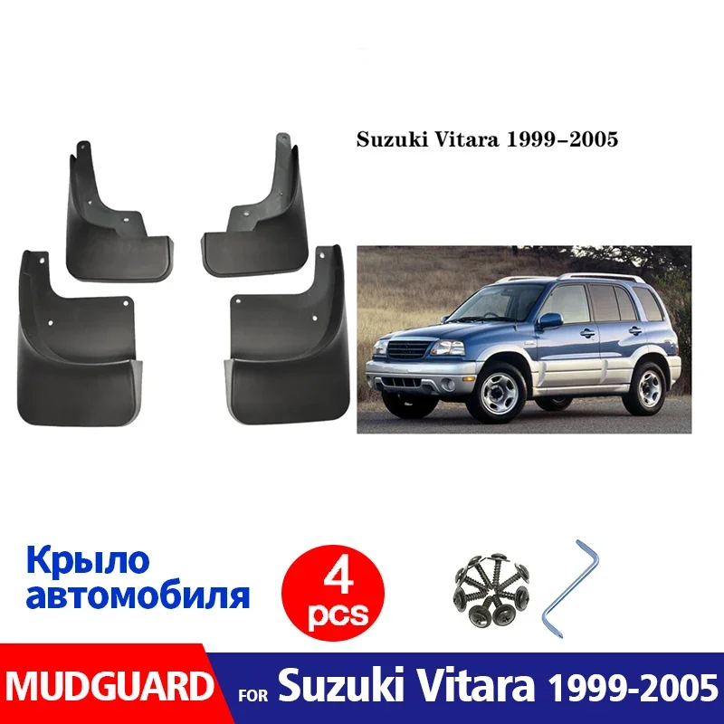 

FOR Suzuki Vitara 1999 2000 2001 2002 2003 2004 2005 Mudguard Fender Mud Flap Guards Splash Mudflaps Car Accessories 4pcs