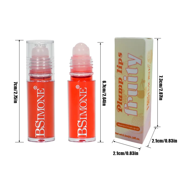保湿クリアリップグロス、VE、フルーツフレーバーリップオイル、トランスルーセントリップオイル、ティントリップオイル