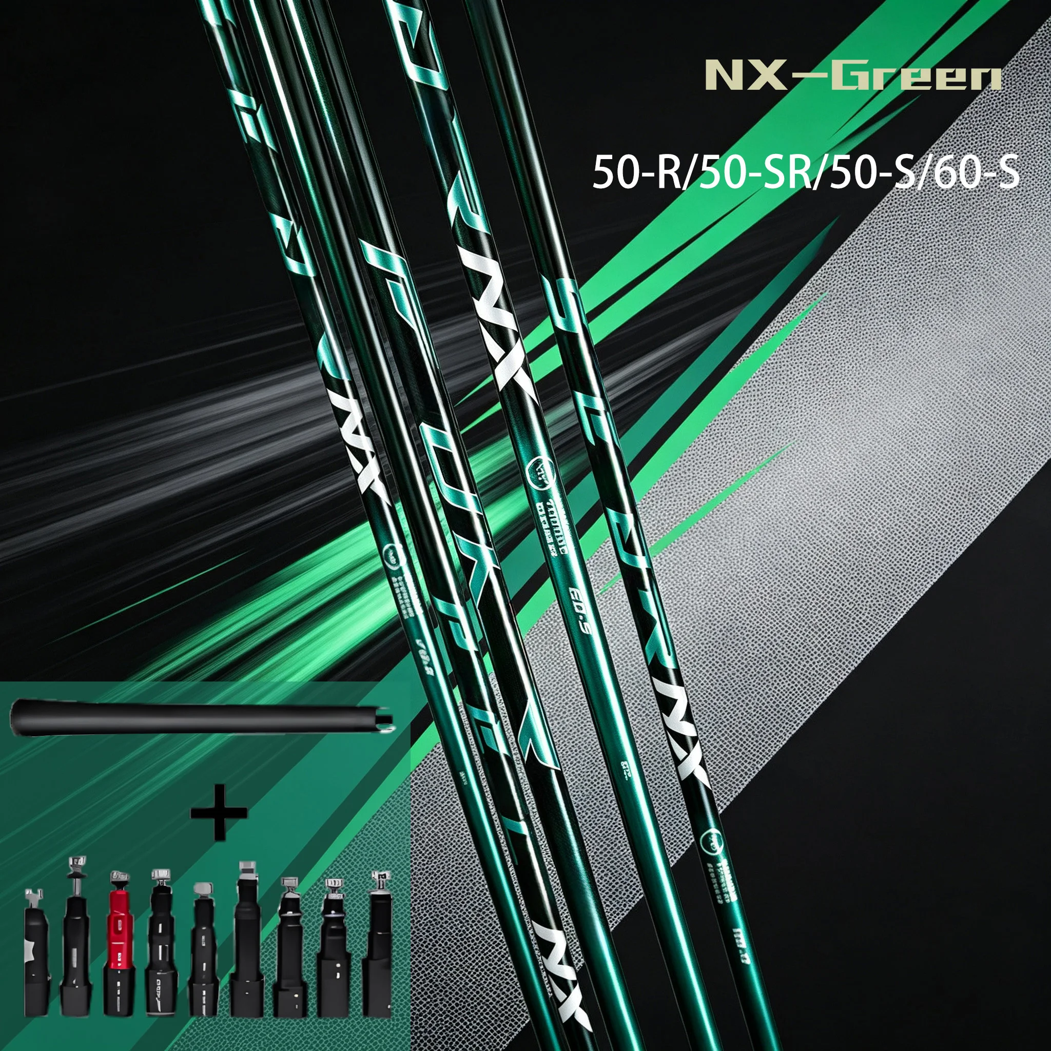 Nx Green Carbon Fiber Driver Shaft 45inch 50‑R/50‑Sr/50‑S/60‑S Multiple Hardnesses, Optimized for Fairway Hits, Stable Trajectory, Focused on Long Distance Drives