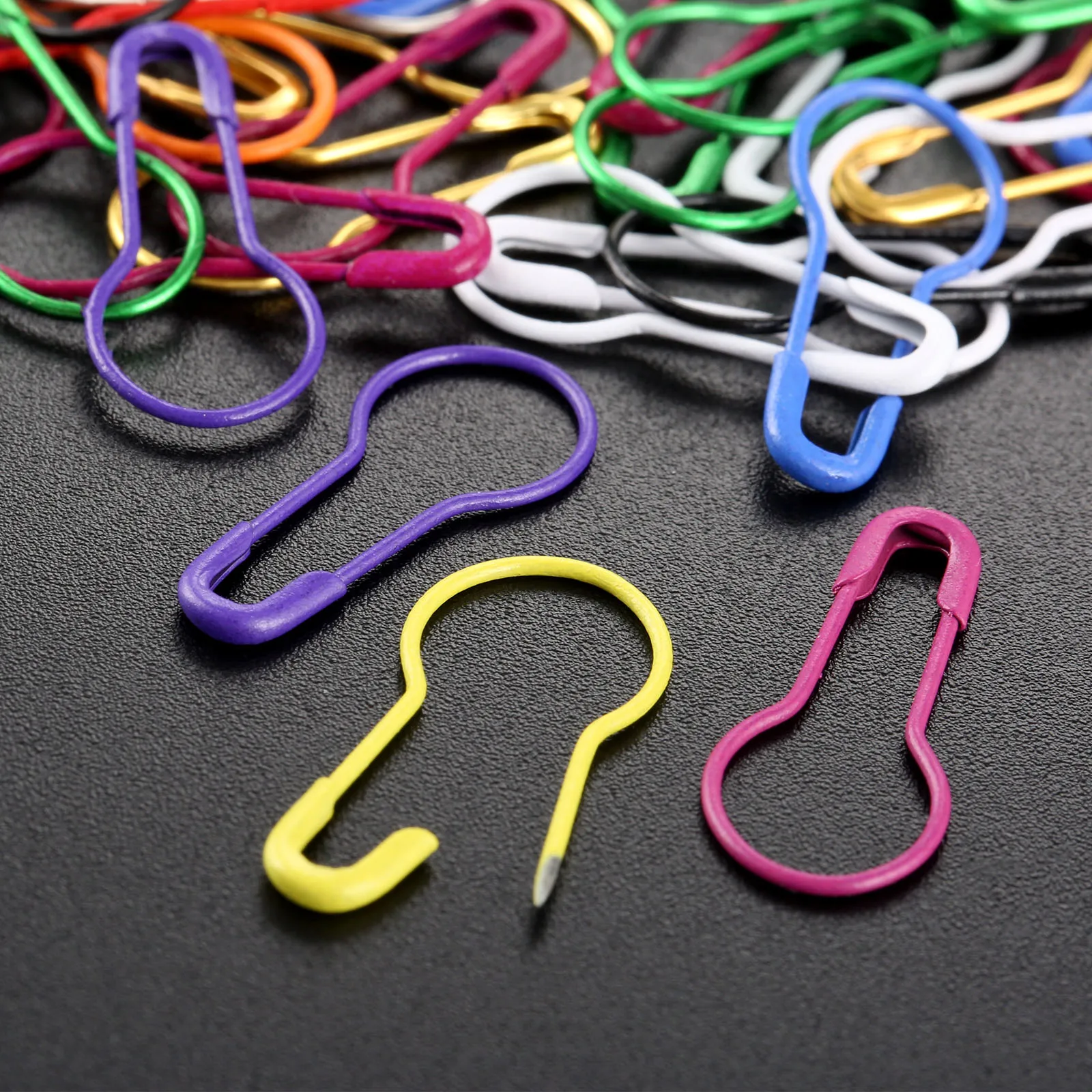 100pcs Colorful Knitting Crochet Locking Stitch Marker Hangtag Safety Pins DIY Sewing tools Needle Clip Crafts Accessories