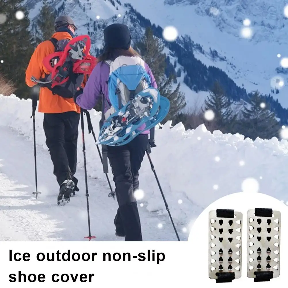 2/3/4/5 Pairs Shoes Crampons Non-slip Shoes Covers Spikes Snow Traction Ice Cleat Outdoor Walking Hiking Winter Boots Grippers