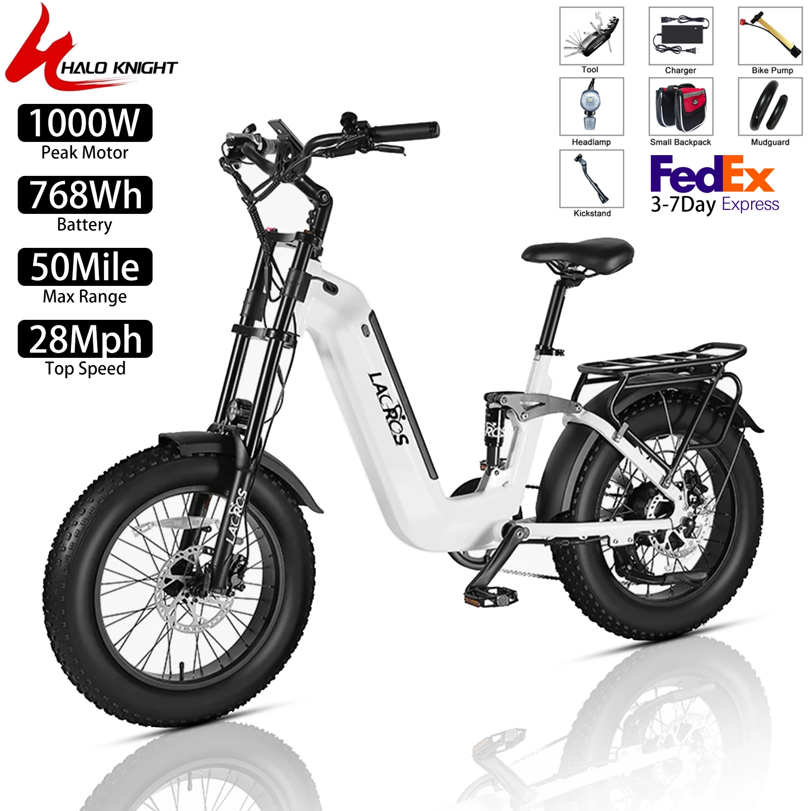 

Электрический велосипед Hedatx 20 дюймов, 1000 Вт, 28 миль в час, 50 миль, складной городской электрический велосипед, 48 В, 16 Ач, 7 скоростей, унисекс