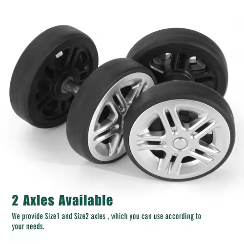 8Pcs Silver Luggage Wheel Replacement with Screw Travel Luggage Wheels Replacement Suitcase Parts 50mm Axles Caster Wheel Repair - Image 5