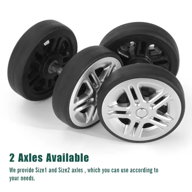 8Pcs Silver Luggage Wheel Replacement with Screw Travel Luggage Wheels Replacement Suitcase Parts 50mm Axles Caster Wheel Repair - Image 5