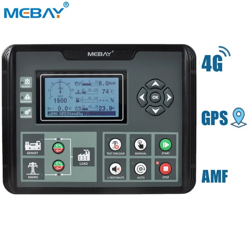 

Контроллер генератора Mebay 4G DC52D-4G GPS AMF не поддерживается по всему миру