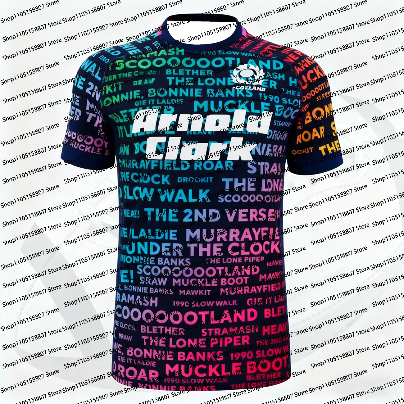 Scottish Rugby 25_26 Warm Up Gym T-Shirt Summer Men'S Kid'S Speed Drying Training Sportswear Short Sleeves Outdoor Fitness Top