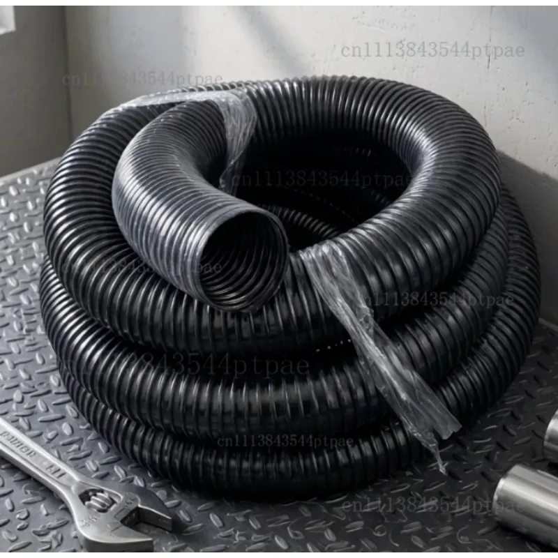 One Piece of Steel Wire Thickened Polyurethane High Temperature and High Pressure Resistant Air Duct 20-125mm