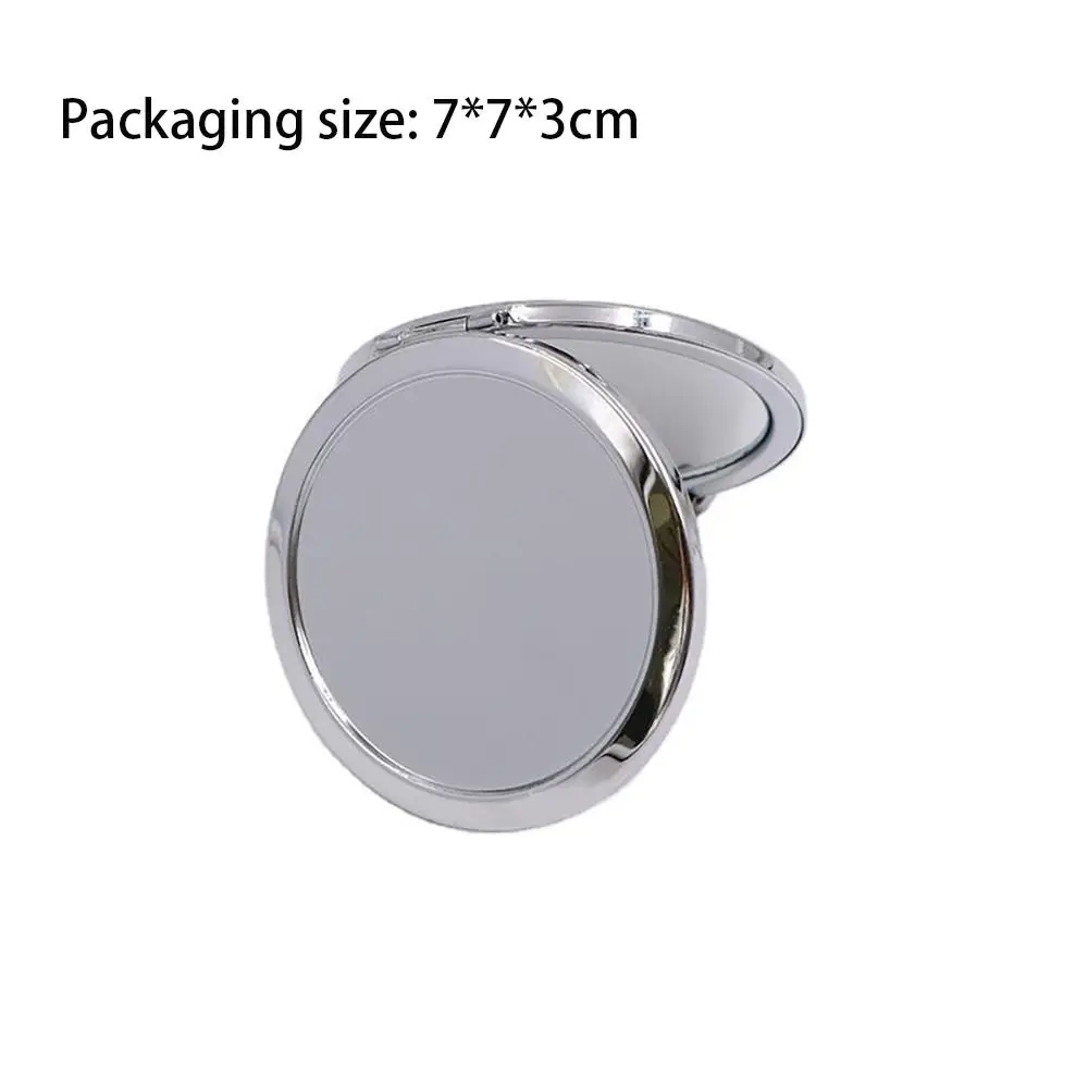 Convenient Small Portable Makeup Magnifying Mirror Portable Minimalism Cosmetic Mirror Folding Mini Mirror Female