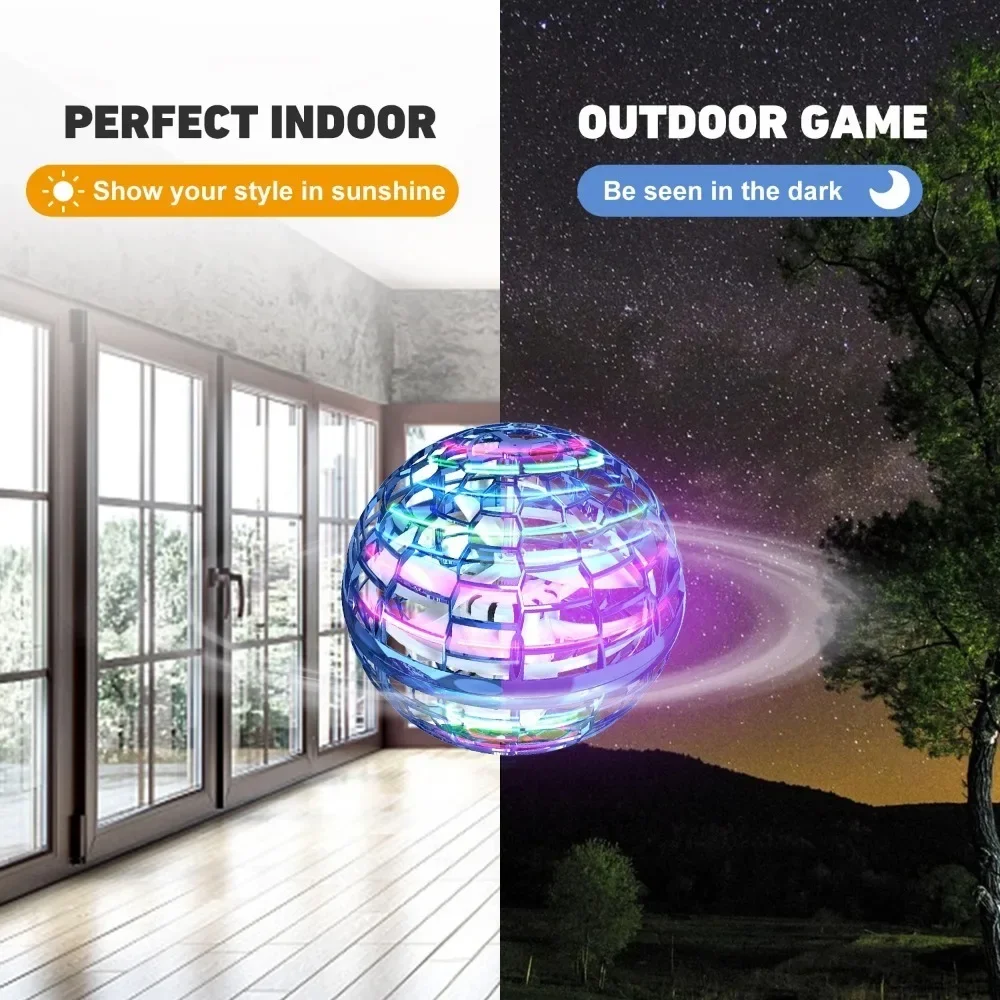 Flying Ball Spinner Balls Soaring Fly Toy Flyable Gift Gyroscope Luminous Suspended Sphere Led Magic Controller Children Gifts