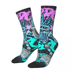 Funny Happy Men's compression Socks Wubbox Vintage Harajuku My Singing Monsters Hip Hop Novelty Casual Crew Crazy Sock Gift