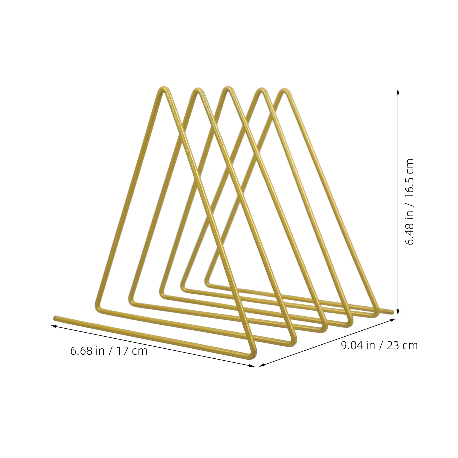 Triângulo estante organizador de metal desktop arquivo titular para escritório escola uso doméstico elegante nordic acessórios mesa desordem livre