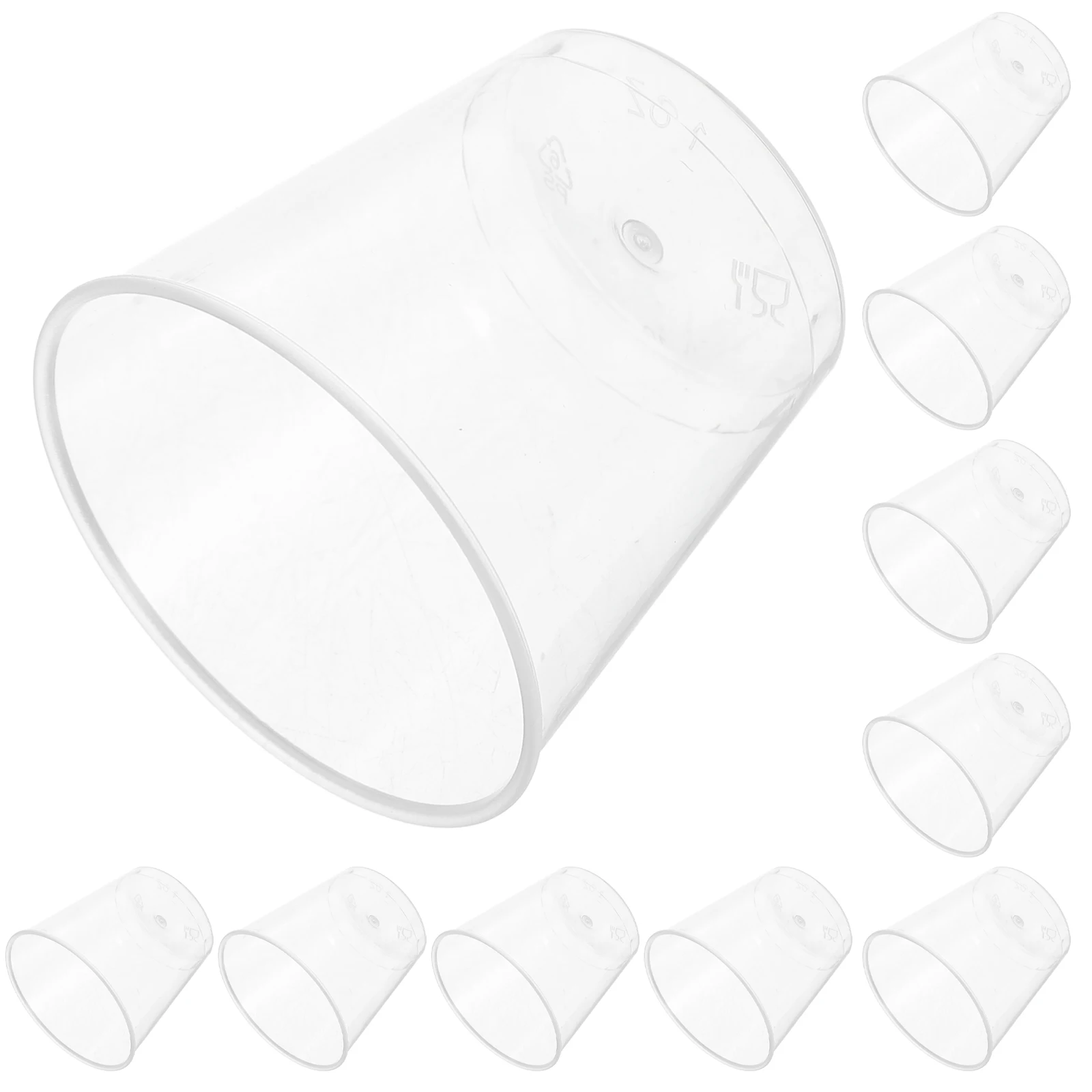 

50pcs Disposable 30ml Clear Plastic Espresso Small Drinking Cups Sample Disposable Water Cups Aviation Multipurpose