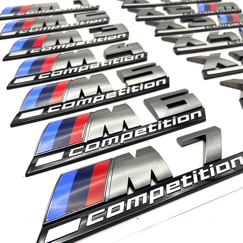 Competition Edition 3D Rear Trunk Emblem Badge Sticker for BMW M1 M2 M3 M4 M5 M6 M7 F20 F30 F80 F82 F87 Car Trunk Sticker