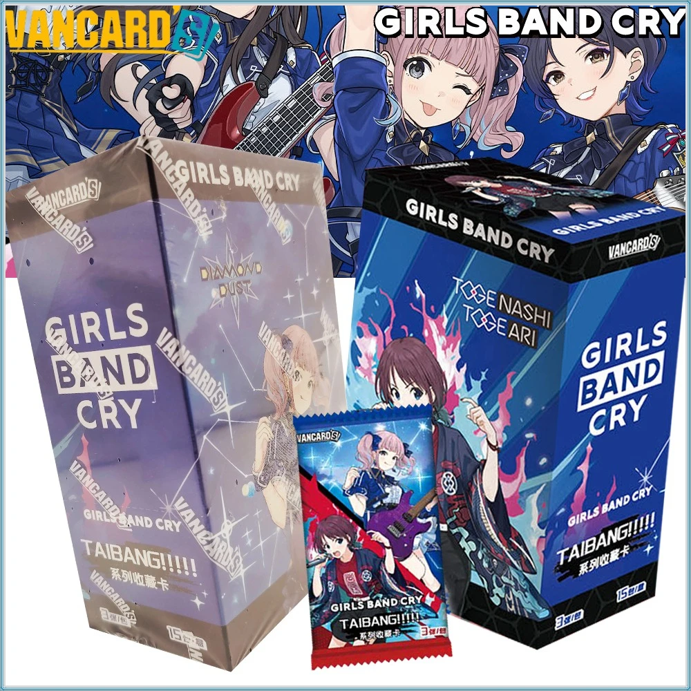 New Vancard's Genuine Girls Band Cry Character Collection Cards Japanese Music Anime Precious Healing Friendship Cards Fine Gift