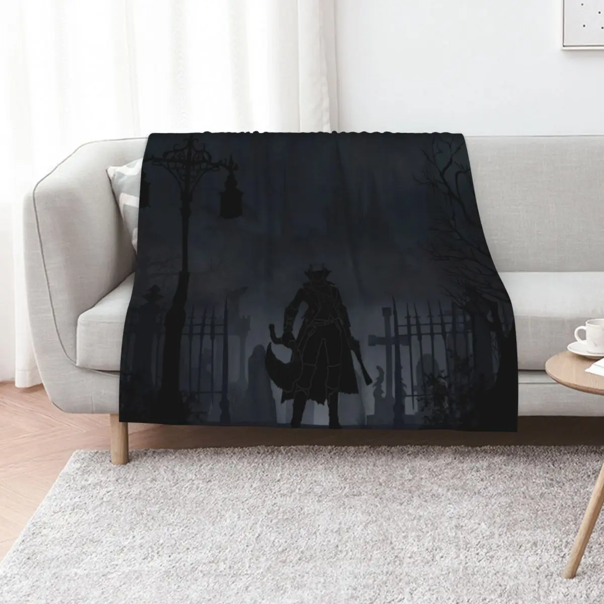 

Warriors Landscapes - Bloodborne Throw Blanket Plush Decorative Beds funny gift Kid'S Blankets
