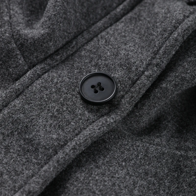 Elegante Wolljacke mit Stehkragen für Damen, Lose Passform, Lange Ärmel, Einreihig, mit Reißverschluss, Damenjacke, Herbst-Winter-Oberbekleidung 2026 – Detail 9