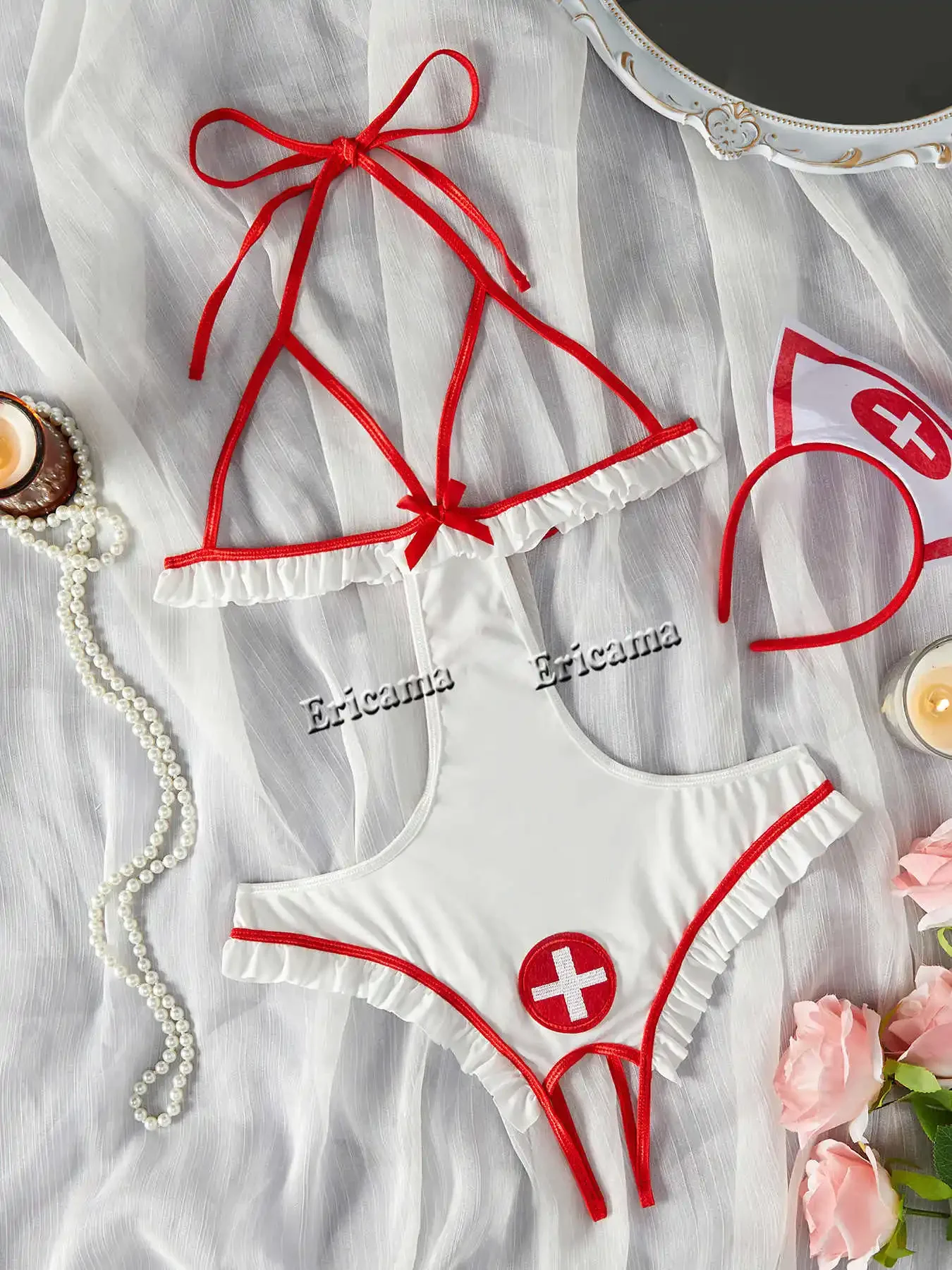 

Женская сексуальная униформа медсестры, косплей для секса, дегустация медсестры, озорной наряд медсестры, одежда для сна, сексуальное женское белье Babydoll