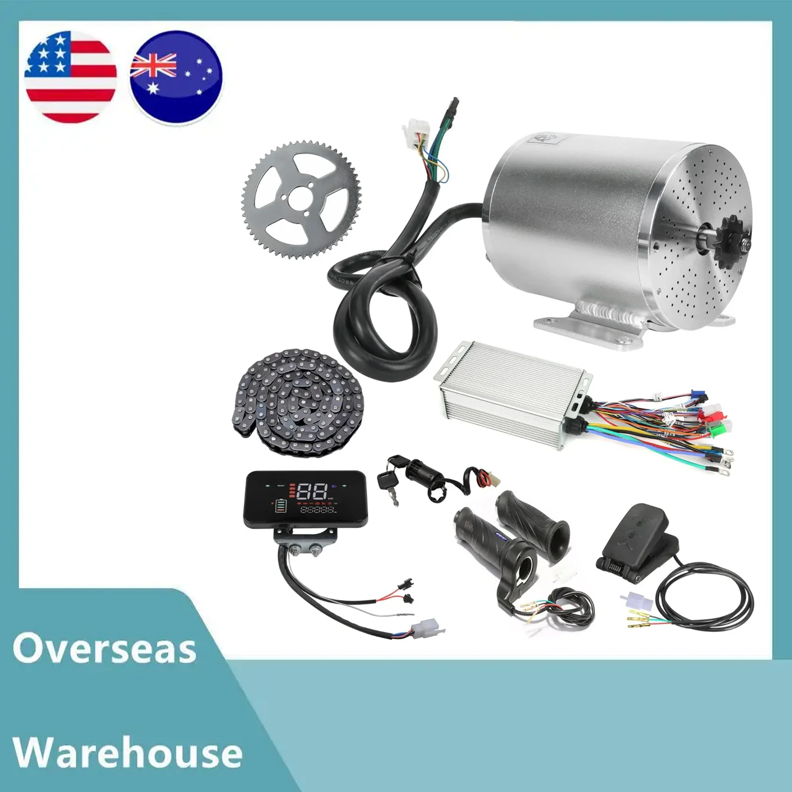 

High-Speed 60V 2500W Brushless Motor Kit MY1020 For Scooter Go Kart ATV Quad